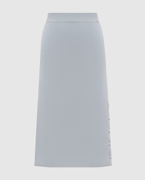 Jil Sander Blue wool midi skirt J02MA0366J14830