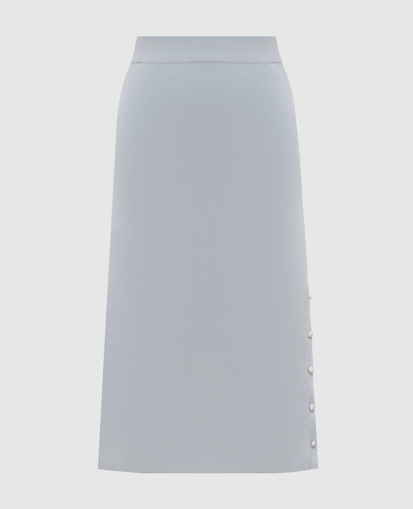 

Blue wool midi skirt Jil Sander, Light blue