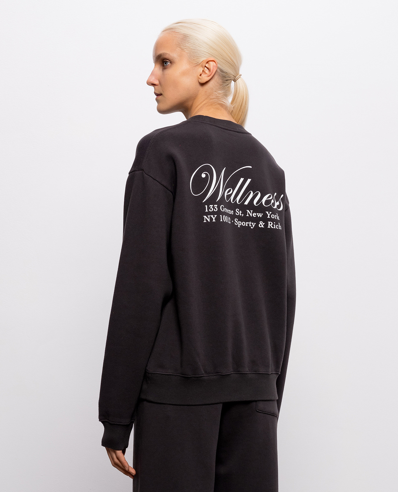 Brown Soho insulated sweatshirt Sporty & Rich 4