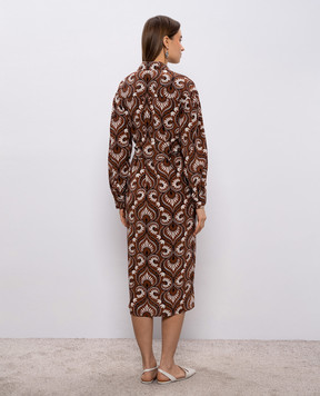 Max Mara Weekend Brown WKDDOLMEN silk shirt dress WKDDOLMEN
