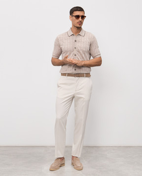 Peserico Beige linen shirt R59505F129316A