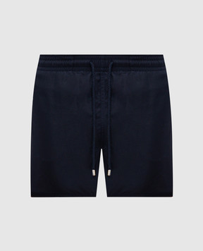 Vilebrequin Blue swim shorts with patch MOOC4A00