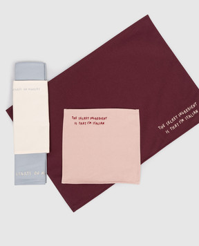Max & Co LALBINO embroidered placemat and napkin set MCLALBINO