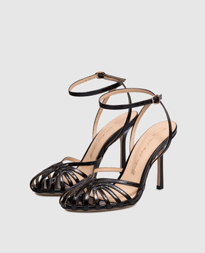 Babe Pay Pls Black patent leather sandals 210906LA