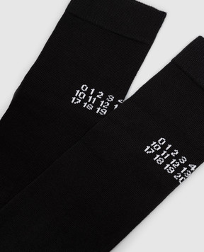 Maison Margiela MM6 Children's black knee-high socks M61118MM045