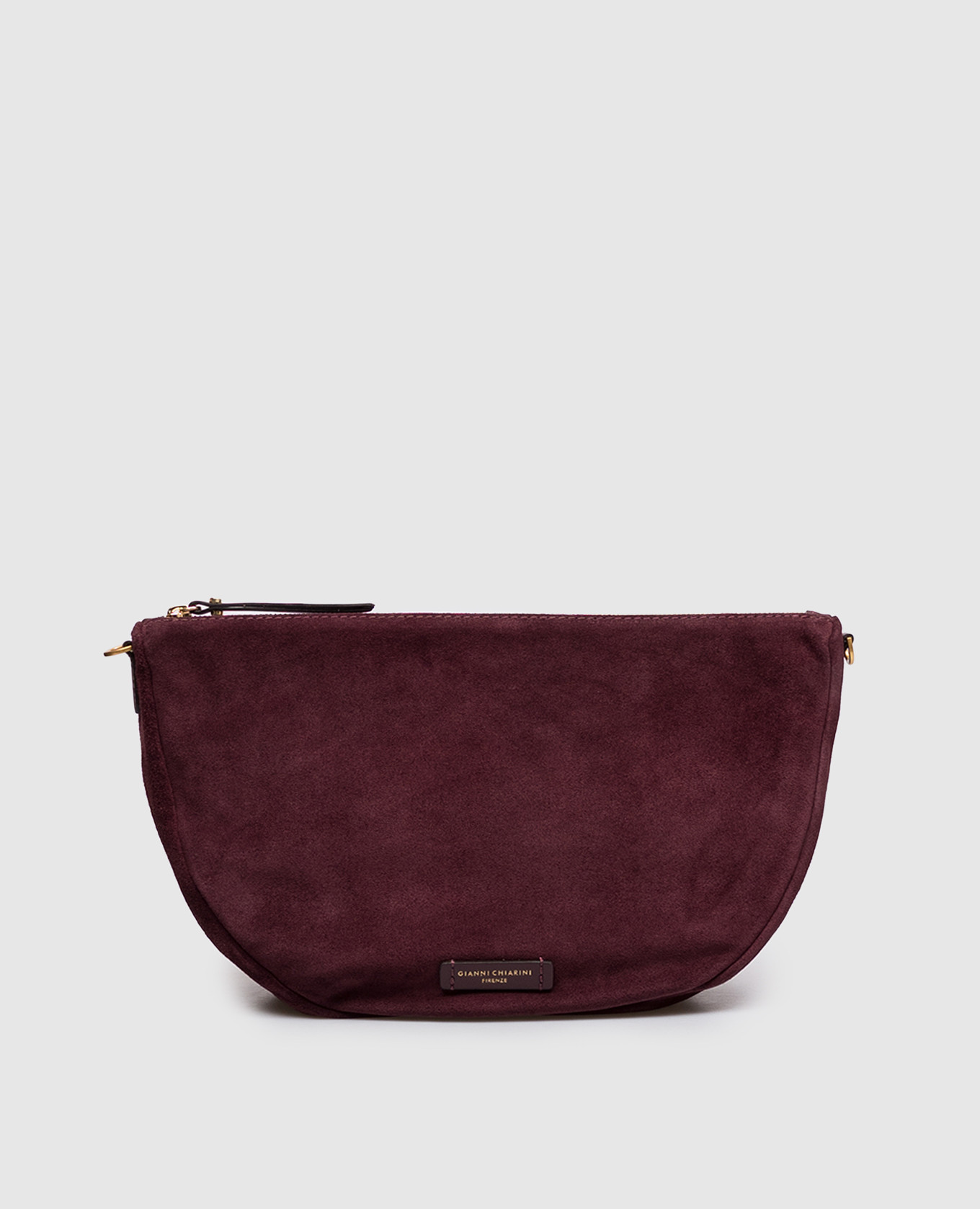 Cleo burgundy suede crossbody bag