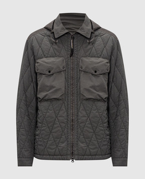 C.P. Company Grey jacket with logo patch MOW104A110745G