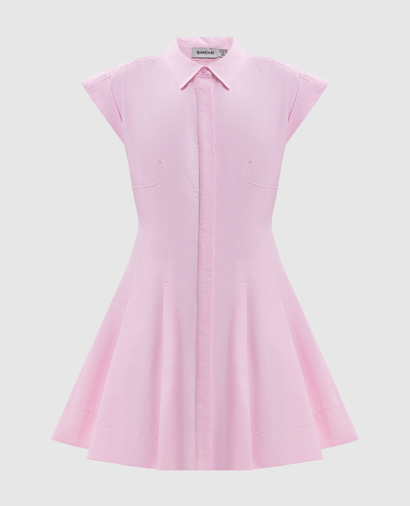 Clemmie pink shirt dress