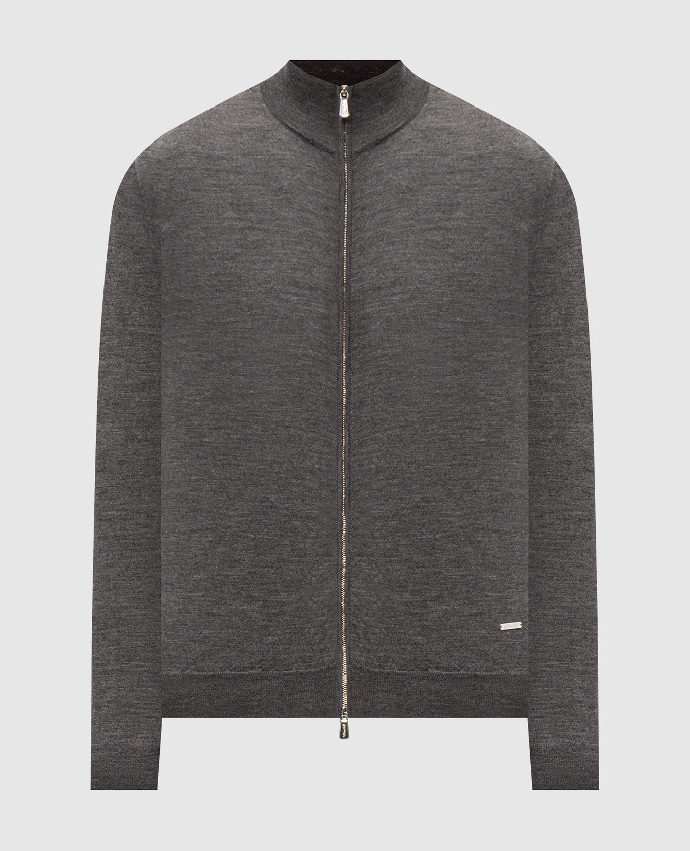 Gray wool cardigan