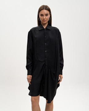 JW Anderson Black silk shirt dress DR0512PG1934
