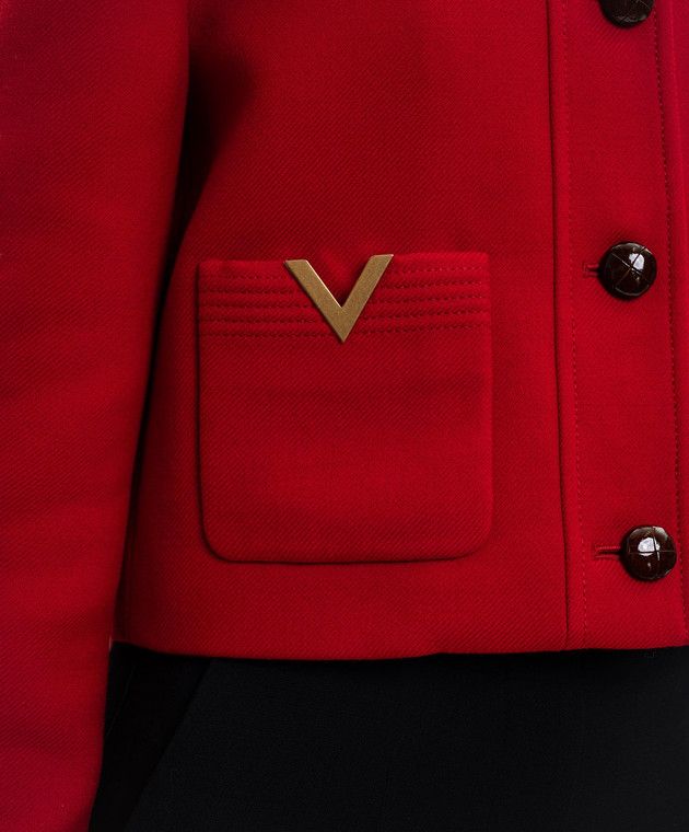 Valentino - Red wool and silk jacket 8B3CJ5C55KJ - shop with
