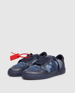 Off-White Blue Vulc Low combo sneakers OMIA293F25FAB001