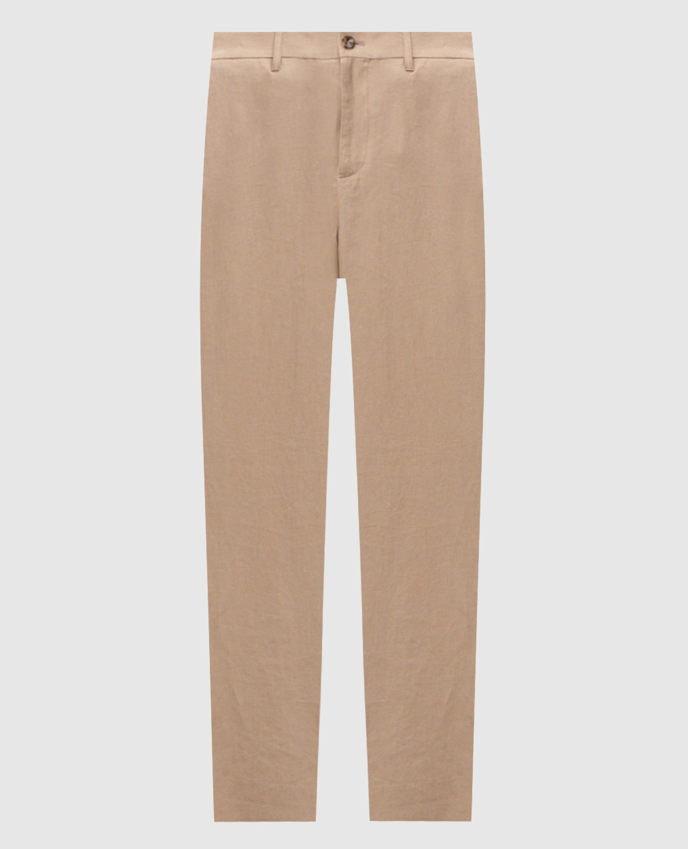 Beige linen pants