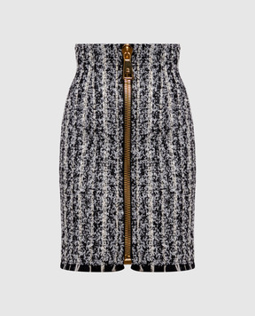 Balmain Tweed pencil skirt with wool HF1LCC22XM15