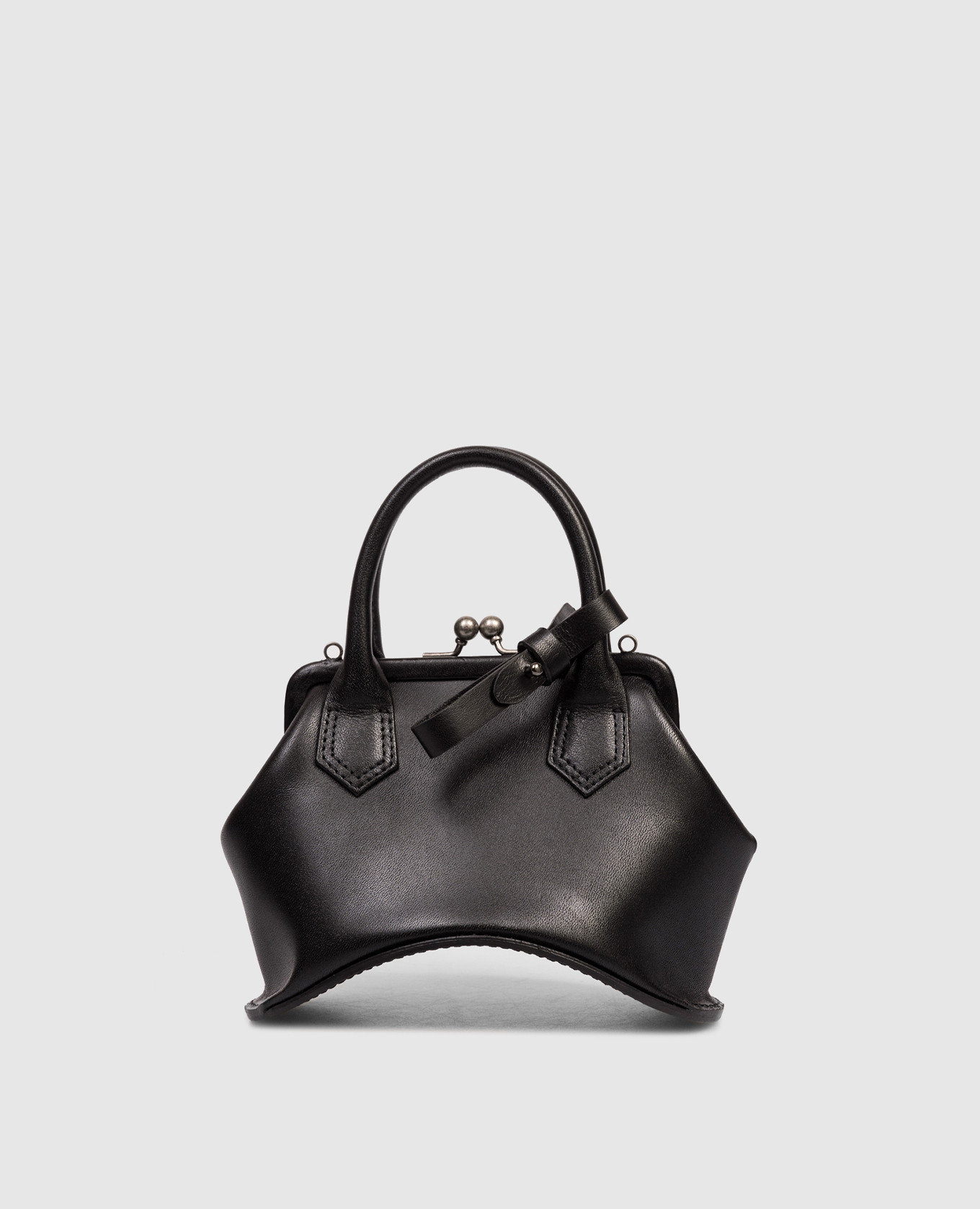 

Black leather mini bag Y`S Yamamoto