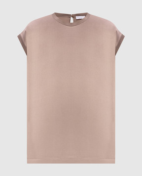Brunello Cucinelli Beige silk top M0C59EH500