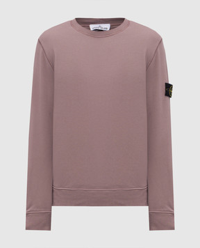 Stone Island Purple sweatshirt with logo patch L1S156100060S0051