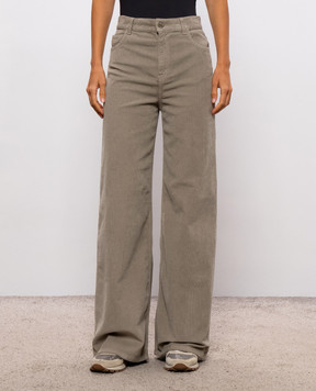 Twinset Beige suede pants 262TT2362