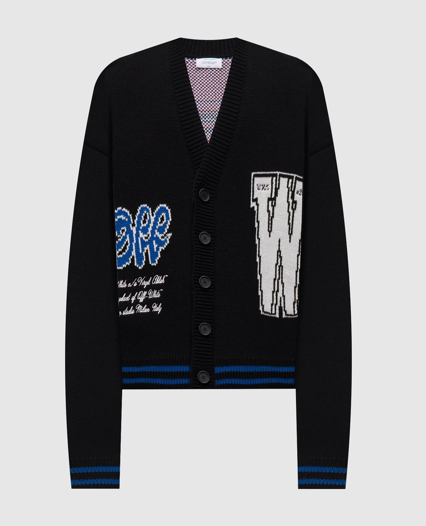 

Black cardigan with wool Off-White