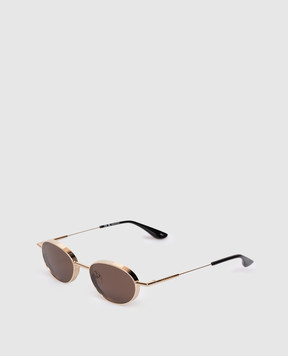 Alexander McQueen Gold sunglasses with logo 841560I3330