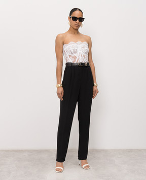 Dolce&Gabbana White lace corset top F72X4THLMQJ