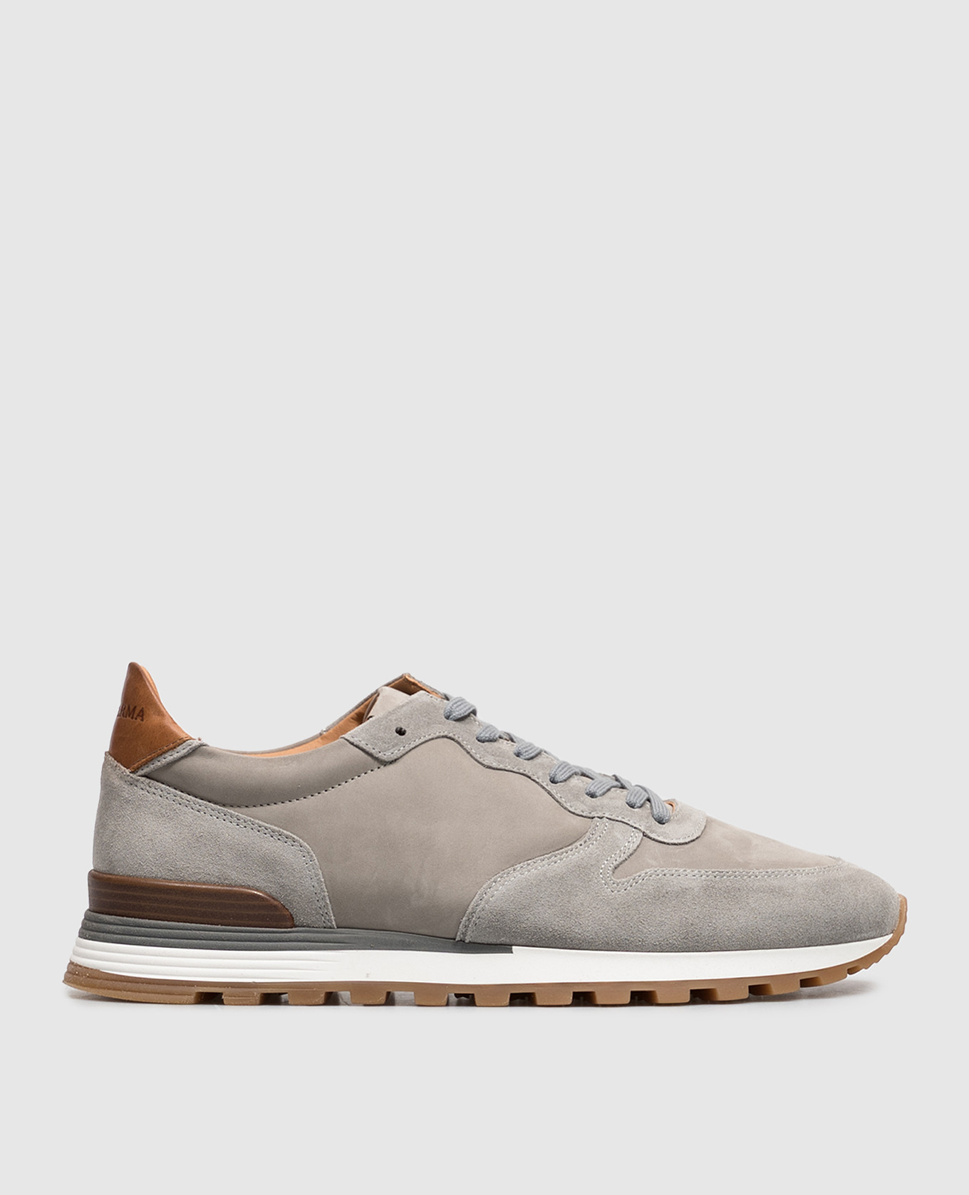 Gray nubuck sneakers Pini Parma