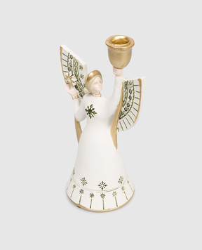 BloomingvilleMINI White ceramic candle holder Celebrate Angel 82062869