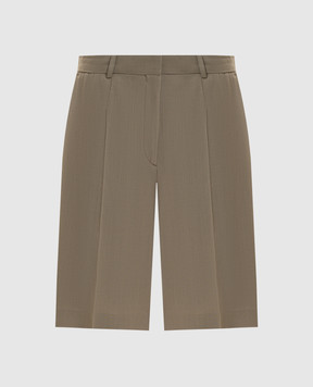 Toteme Brown wool Bermuda shorts 262WRB0455FB0475