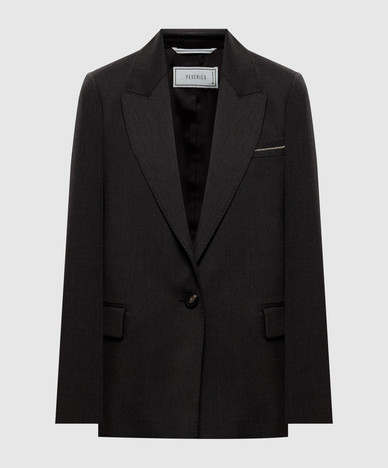 Brown jacket with wool