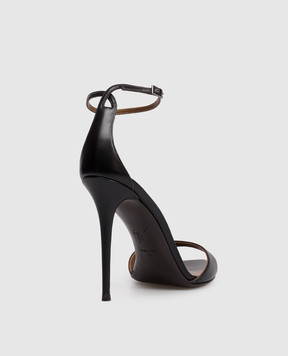 Giuseppe Zanotti Intrigo black leather sandals I400005