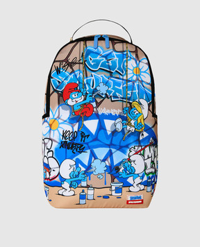 Sprayground SMURFS BIG MURAL children's backpack 910B9084NSZ