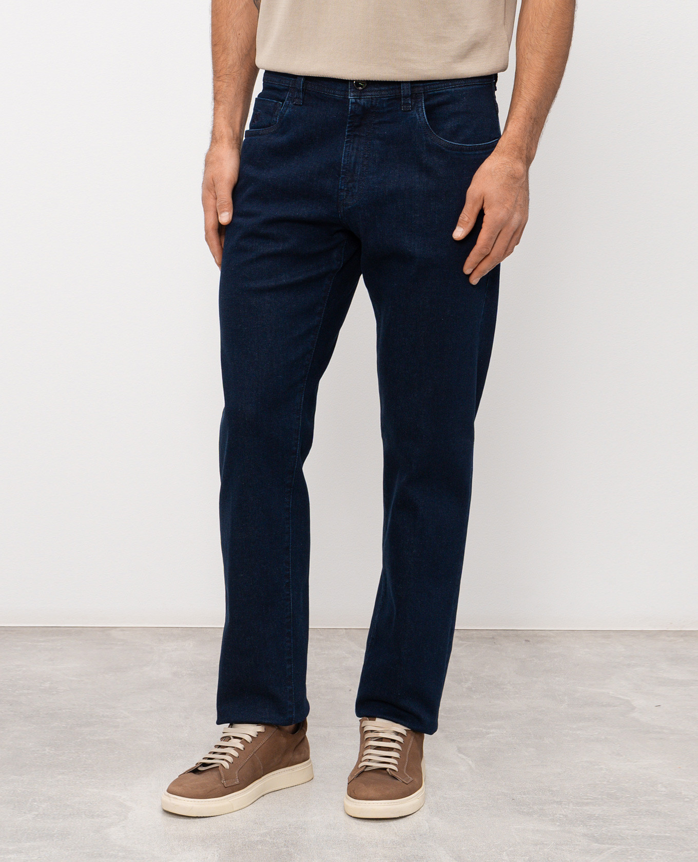 Blue Costantino jeans with monogram Scissor Scriptor 3
