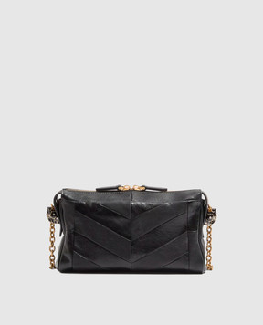 Valentino Panthea black leather cross-body bag with Swarovski crystals 8W2B0S99UYF