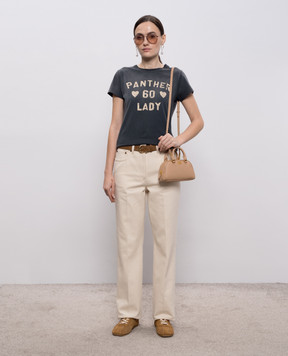 Valentino Beige jeans with logo patch 8B3DD22X9Y5