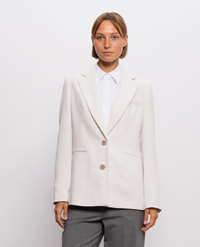 Peserico Beige corduroy jacket with lurex A01202Z05219