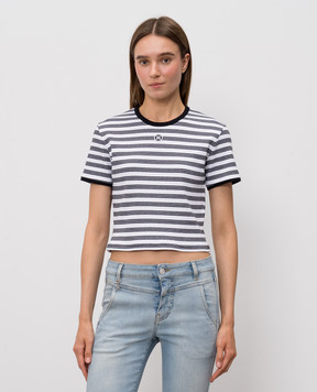 AMIRI White striped T-shirt AW326JR008