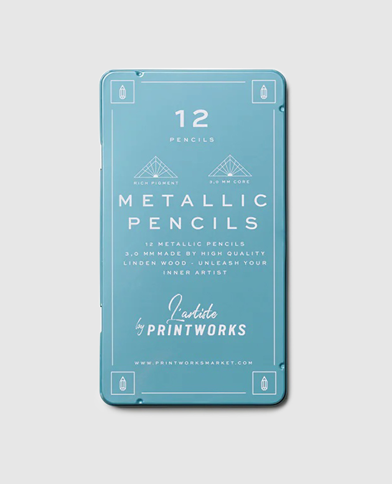 

Metallic colored pencil set Printworks, Light blue