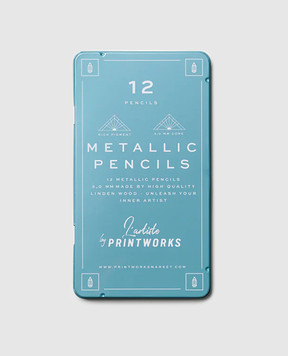 Printworks Metallic colored pencil set PW00357