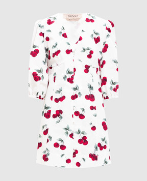 Twinset White printed mini dress 261TT2592