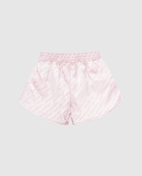 Off-White Children's pink shorts with logo pattern 44GCB009S26F002