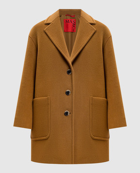 Max & Co Brown TAROCCO coat with wool TAROCCO