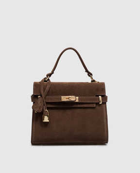 Gianni Notaro Brown suede bag 099SUEDEORO