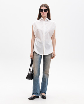 Maison Margiela MM6 Blue jeans with a vintage effect S62LB0213M30055