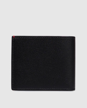 Brunello Cucinelli Black leather wallet with embossed logo MWRLBU006