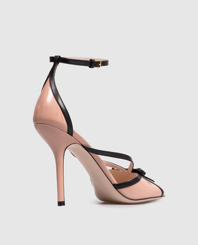 Valentino Bepointy pink patent leather sandals 8W2S0NY6DAL