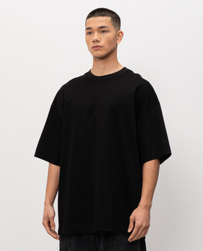Juun.j Black Metamorphosis T-shirt with embroidery JC6442P205