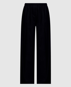 Peserico Blue wool and cashmere pants A0480903358