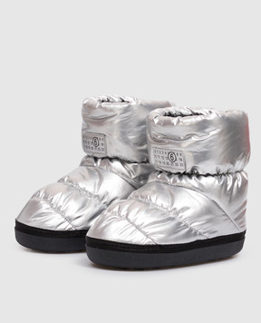 Maison Margiela MM6 Children's quilted boots with a patch 839493639