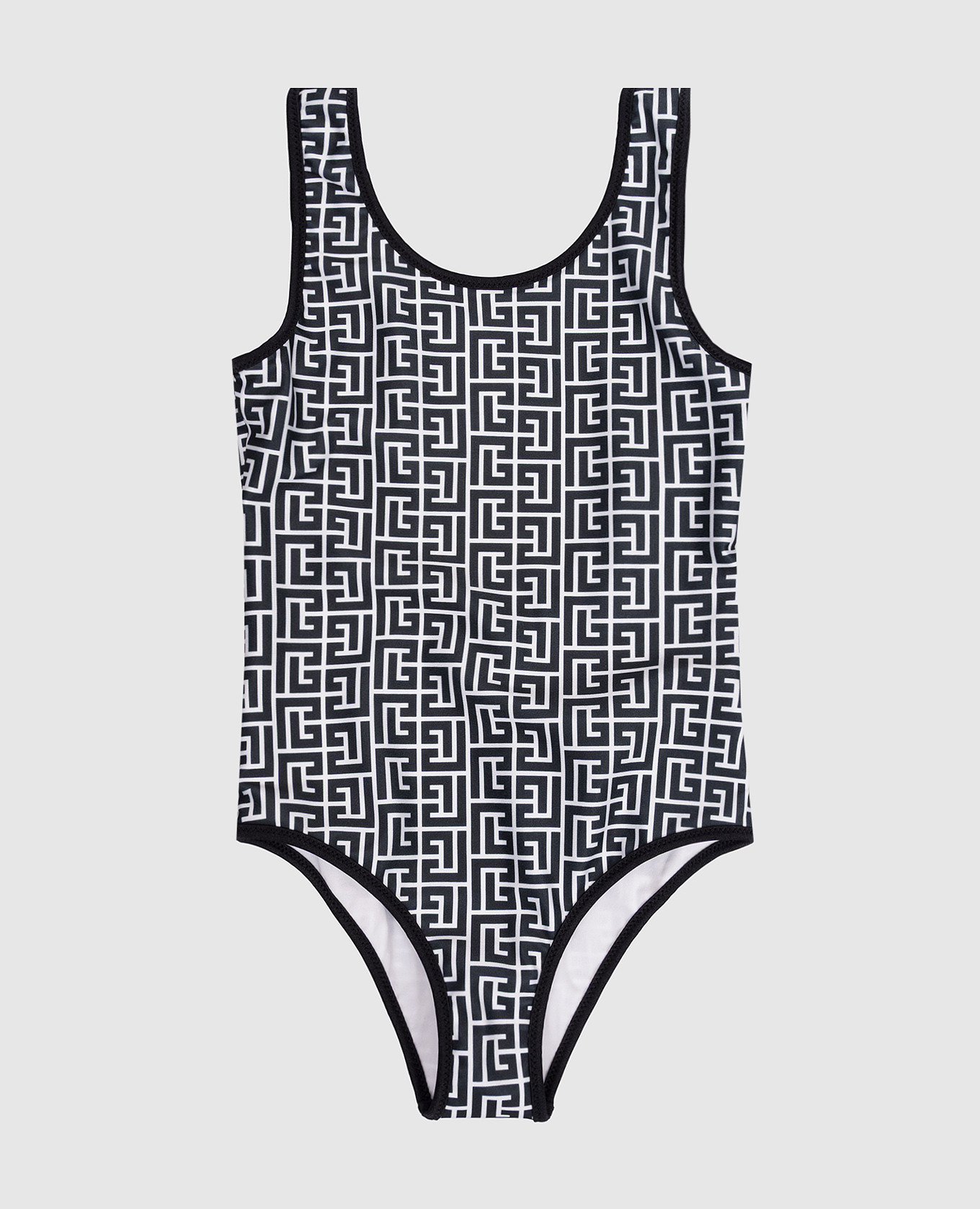 

Children's black swimsuit with branded print Balmain