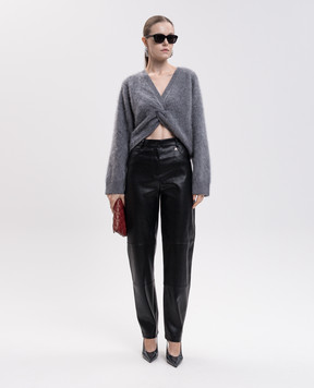 Twinset Gray sweater with wool, cashmere and silk 262TT3025